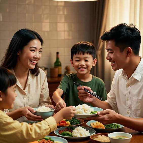 Nothing beats family dinner time